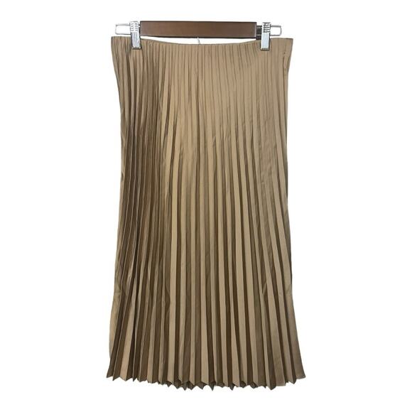 J-Crew Gwyneth Pleated Midi Slip Skirt in Camel Size S NWT - Picture 5 of 12